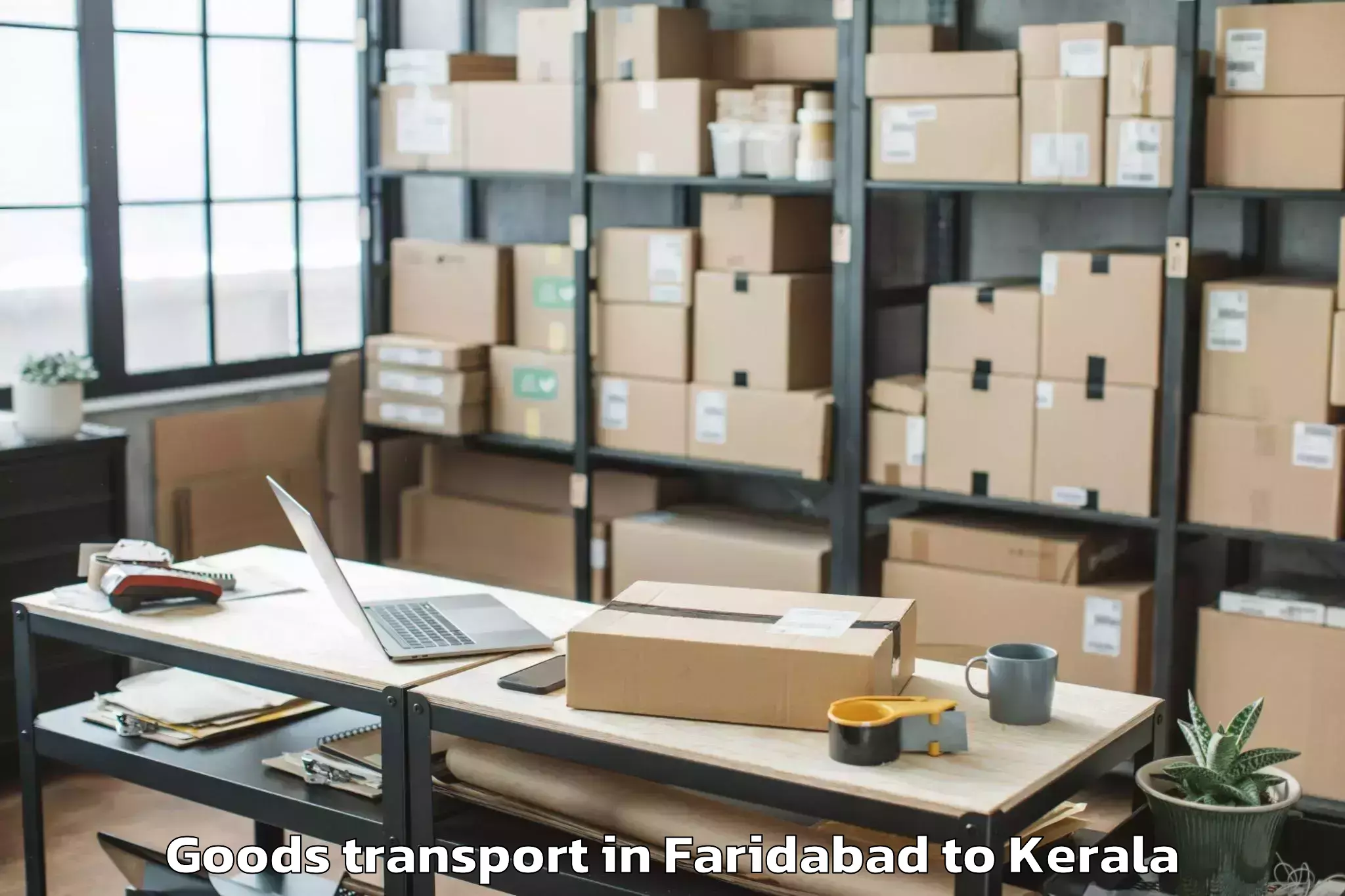 Get Faridabad to Y Mall Thriprayar Goods Transport